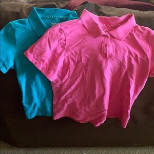 2 girl Uniform Shirts